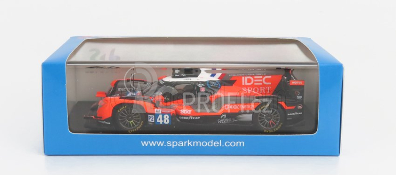Spark-model Oreca Gibson 07 Gk428 4.2l V8 Team Idec Sport N 48 24h Le Mans 2021 P.loup Chatin - P.lafargue - P.pilet 1:43 Černá Šedá Červená
