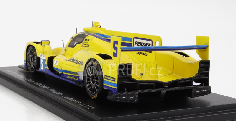 Spark-model Oreca Gibson 07 Gk428 4.2l V8 Team Penske N 5 24h Le Mans 2022 D.cameron - E.collard - F.nasr 1:43 Žlutá
