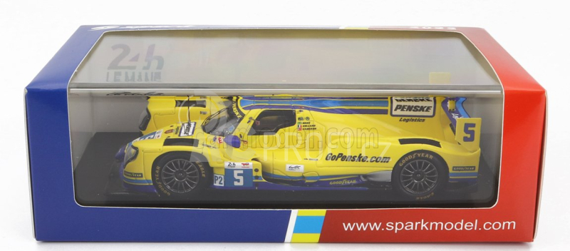 Spark-model Oreca Gibson 07 Gk428 4.2l V8 Team Penske N 5 24h Le Mans 2022 D.cameron - E.collard - F.nasr 1:43 Žlutá
