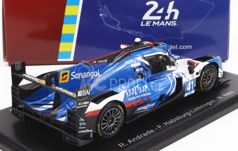Spark-model Oreca Gibson 07 Gk428 4.2l V8 Team Realteam By Wrt N 41 24h Le Mans 2022 R.andrade - F.habsburg Lothringer - N.nato 1:43 Světle Modrá Bílá Černá