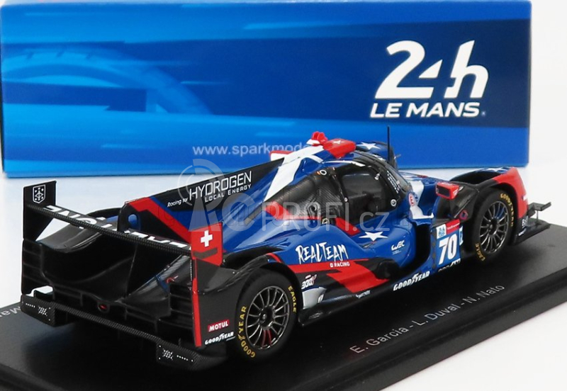 Spark-model Oreca Gibson 07 Gk428 4.2l V8 Team Realtime Racing N 70 3rd Lmp2 Pro Am Class 24h Le Mans 2021 L.duval - E.garcia - N.nato 1:43 Modrá Červená