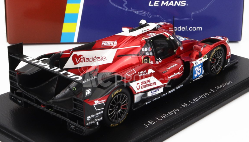 Spark-model Oreca Gibson 07 Gk428 4.2l V8 Team Ultimate N 35 24h Le Mans 2022 J.b.lahaye - M.lahaye - F.heriau 1:43 Červená Bílá