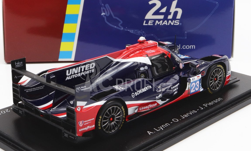 Spark-model Oreca Gibson 07 Gk428 4.2l V8 Team United Autosports Usa N 23 24h Le Mans 2022 A.lynn - O.jarvis - J.pierson 1:43 Černá Červená