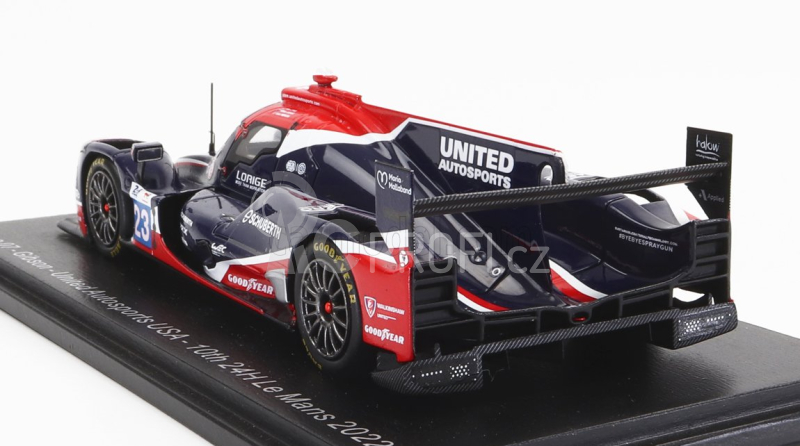 Spark-model Oreca Gibson 07 Gk428 4.2l V8 Team United Autosports Usa N 23 24h Le Mans 2022 A.lynn - O.jarvis - J.pierson 1:43 Černá Červená