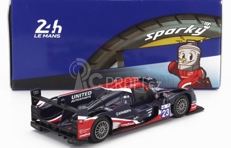 Spark-model Oreca Gibson 07 Gk428 4.2l V8 Team United Autosports Usa N 23 24h Le Mans 2022 A.lynn - O.jarvis - J.pierson 1:64 Černá Červená