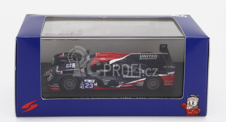 Spark-model Oreca Gibson 07 Gk428 4.2l V8 Team United Autosports Usa N 23 24h Le Mans 2022 A.lynn - O.jarvis - J.pierson 1:64 Černá Červená