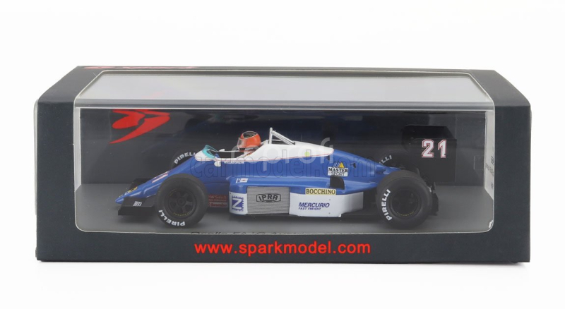 Spark-model Osella F1  Fa1g N 21 Austrian Gp 1986 Piercarlo Ghinzani 1:43 Modrá Bílá