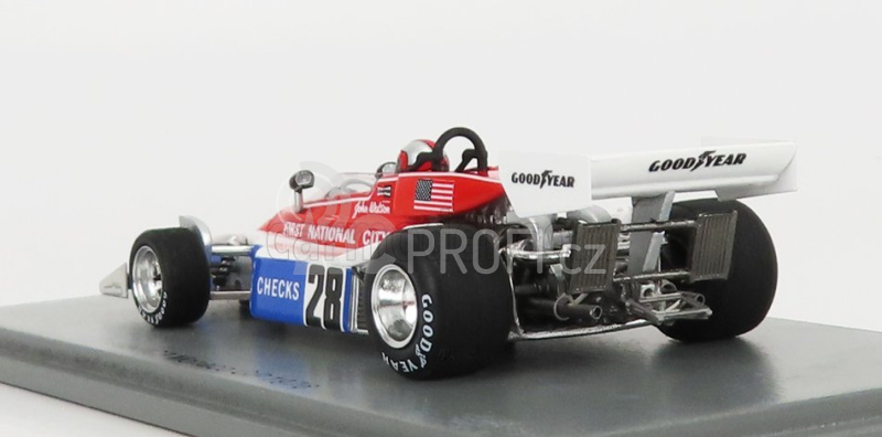Spark-model Penske F1  Pc3 N 28 Monaco Gp 1976 J.watson 1:43 Bílá Červená Modrá