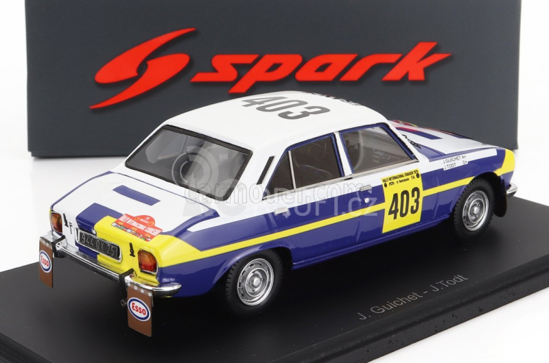Spark-model Peugeot 504 N 403 Winner Rally Codasur 1979 J.guichet - J.todt 1:43 Bílá
