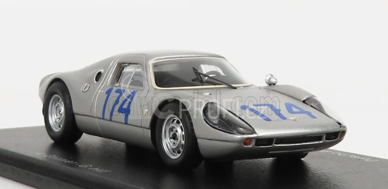 Spark-model Porsche 904 Gts N 174 4th Targa Florio 1965 J.bonnier - G.hill 1:43 Silver