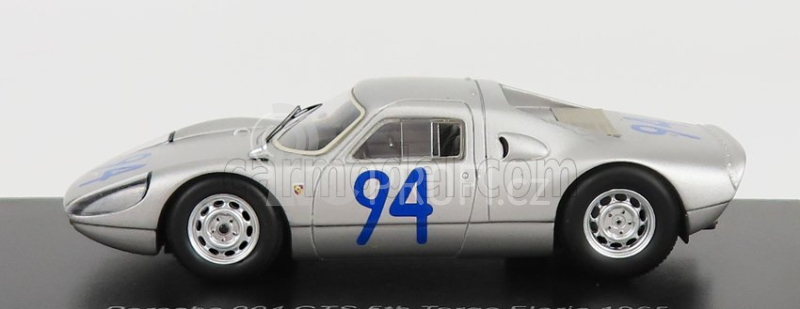 Spark-model Porsche 904 Gts N 94 5th Targa Florio 1965 A.pucci - G.klass 1:43 Silver