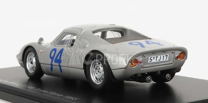 Spark-model Porsche 904 Gts N 94 5th Targa Florio 1965 A.pucci - G.klass 1:43 Silver