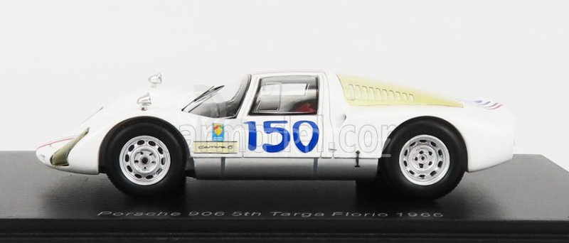 Spark-model Porsche 906 N 150 5th Targa Florio 1966 C.bourillot - U.maglioli 1:43 Bílá