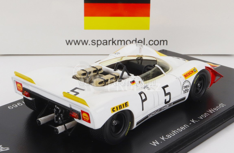 Spark-model Porsche 908/2 N 5 5th 1000km Nurburgring 1969 W
