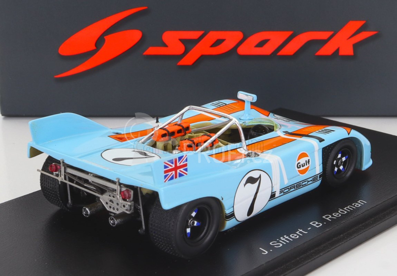 Spark-model Porsche 908/3 Spider N 7 Targa Florio 1971 J.siffert - B.redman 1:43 Světle Modrá