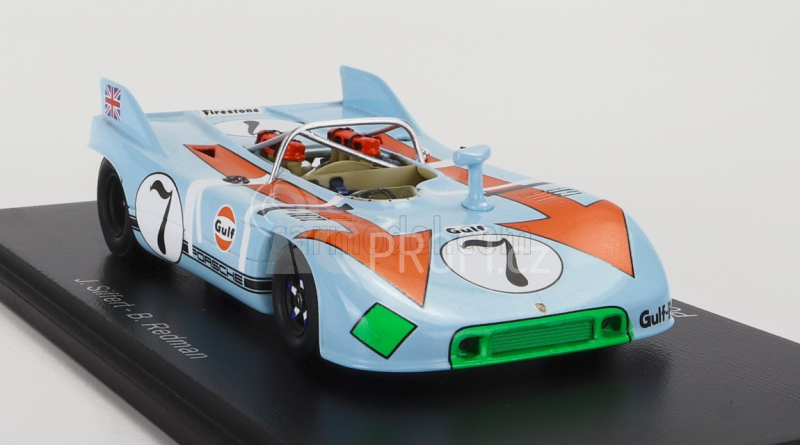 Spark-model Porsche 908/3 Spider N 7 Targa Florio 1971 J.siffert - B.redman 1:43 Světle Modrá