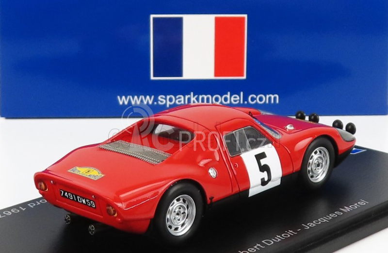 Spark-model Porsche 908 Gts N 5 Rally Routes Du Nord 1967 R.dutoit 1:43 Red