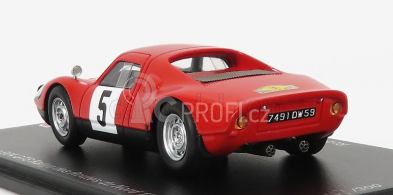 Spark-model Porsche 908 Gts N 5 Rally Routes Du Nord 1967 R.dutoit 1:43 Red