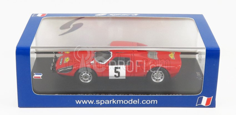 Spark-model Porsche 908 Gts N 5 Rally Routes Du Nord 1967 R.dutoit 1:43 Red