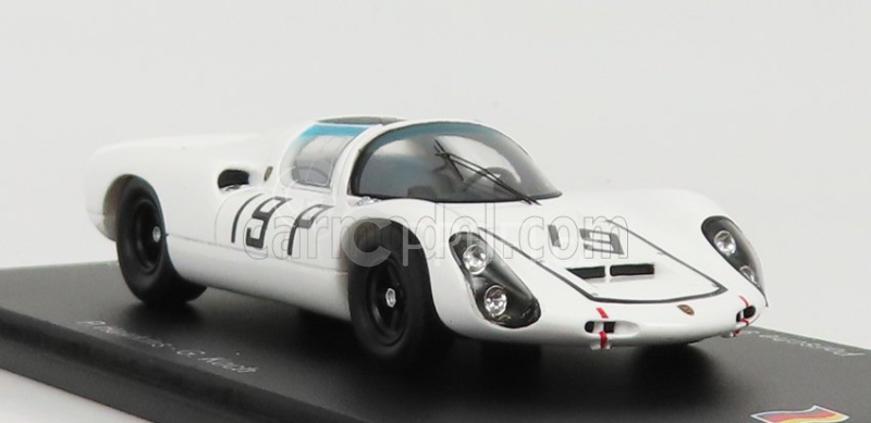 Spark-model Porsche 910 N 19 2nd 1000km Nurburgring 1967 P.hawkins - G.koch 1:43 Bílá