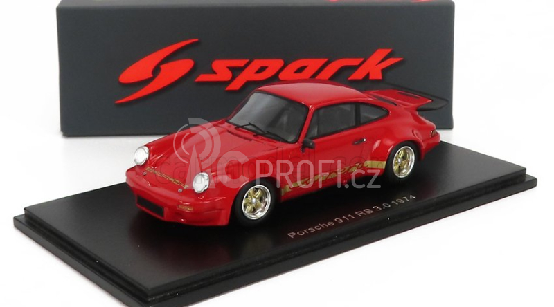 Spark-model Porsche 911 3.0 Rs Coupe 1974 1:43 Red