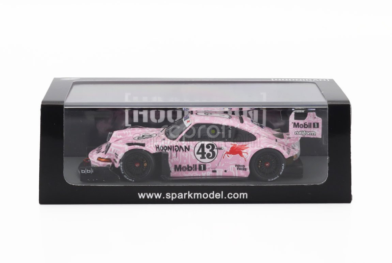 Spark-model Porsche 911 (912 Base) Hoonipigasus 1400hp N 43 Rally Pikes Peak Hill Climb 2022 Ken Block 1:43 Růžová Bílá Černá
