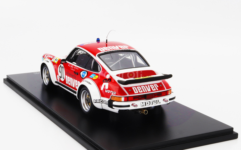 Spark-model Porsche 911 934 3.0l F6 Turbo Team Asa Cachia N 91 24h Le Mans 1980 C.bussi - B.salam - C.grandet 1:18 Červená Bílá