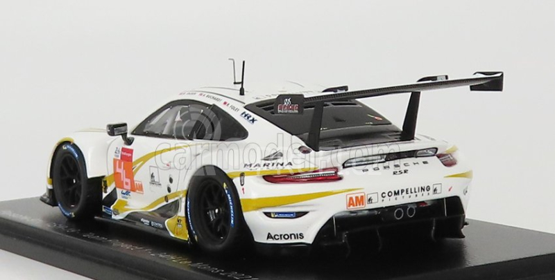 Spark-model Porsche 911 991-2 4.2l Rsr-19 Team Project-1 N 46 24h Le Mans 2021 A.buchardt - R.foley - D.olsen 1:43 Bílá