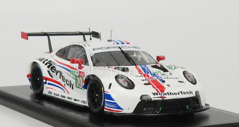 Spark-model Porsche 911 991-2 4.2l Rsr-19 Team Weathertech Racing N 79 24h Le Mans 2021 E.bamber - C.macneil - L.vanthoor 1:43 Bílá