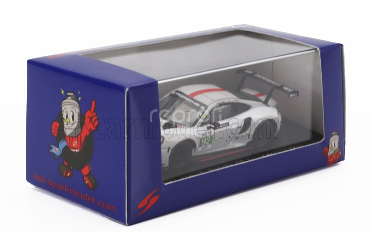 Spark-model Porsche 911 991-2 Rsr-19 4.2l Team Porsche Gt N 92 24h Le Mans 2022 Michael Christensen - Kevin Estre - Laurens Vanthoor 1:64 Bílá Šedá Červená