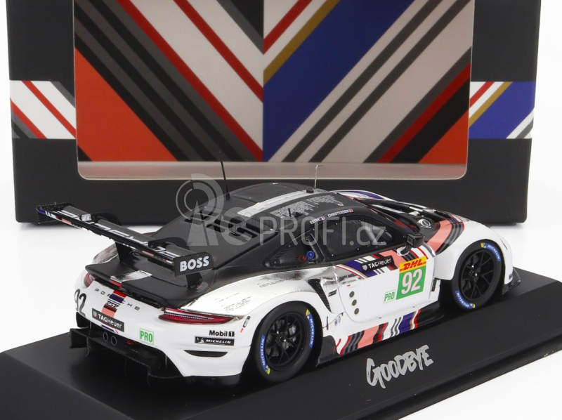 Spark-model Porsche 911 991-2 Rsr-19 Goodbye Team Porsche Gt N 92 8h Bahrain Wec 2022 K.estre - M.christensen 1:43 Bílá Černá