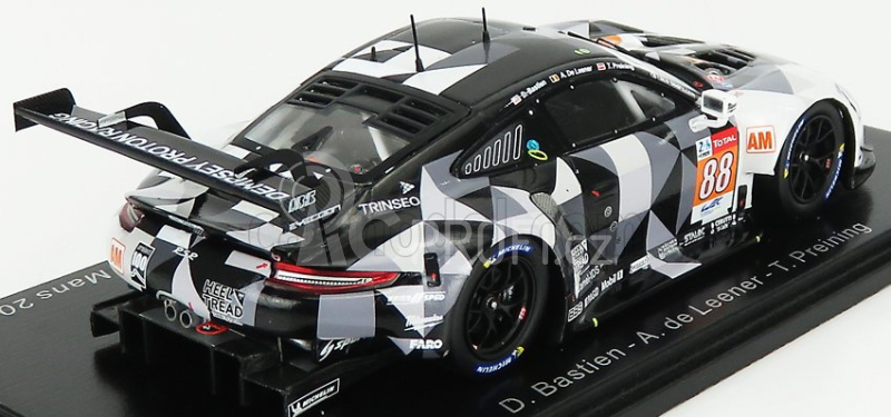 Spark-model Porsche 911 991-2 Rsr Team Dempsey Proton Racing N 88 24h Le Mans 2020 D.bastien - A.de Leener - T.preining 1:43 Šedá Černá