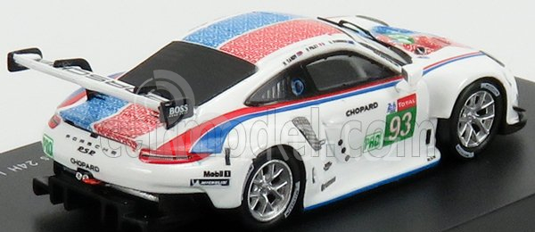Spark-model Porsche 911 991-2 Rsr Team Porsche Gt N 91 2nd Lmgte Pro Class 24h Le Mans 2019 P.pilet - E.bamber - N.tandy 1:87 Bílá Modrá Červená