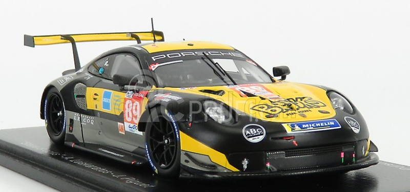 Spark-model Porsche 911 991-2 Rsr Team Project 1 N 89 24h Le Mans 2020 Steve Brooks - A.laskaratos - J.piguet 1:43 Žlutá Černá