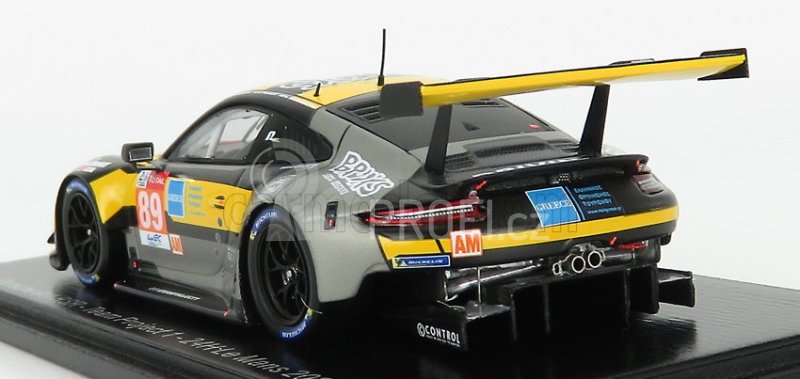 Spark-model Porsche 911 991-2 Rsr Team Project 1 N 89 24h Le Mans 2020 Steve Brooks - A.laskaratos - J.piguet 1:43 Žlutá Černá