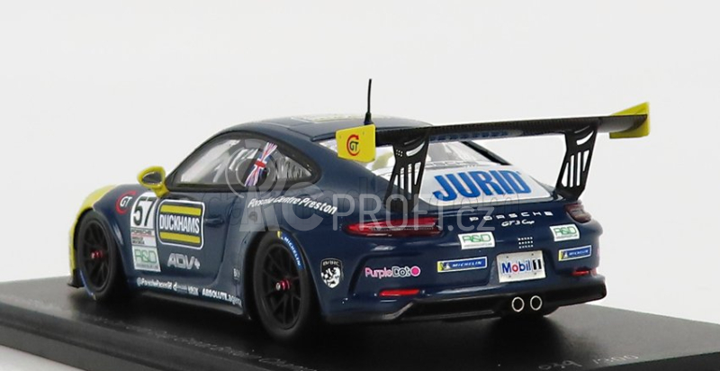 Spark-model Porsche 911 991 Gt3 Cup N 25 Porsche Carrera Cup England Champion 2021 Dan Cammish 1:43 Černá Žlutá