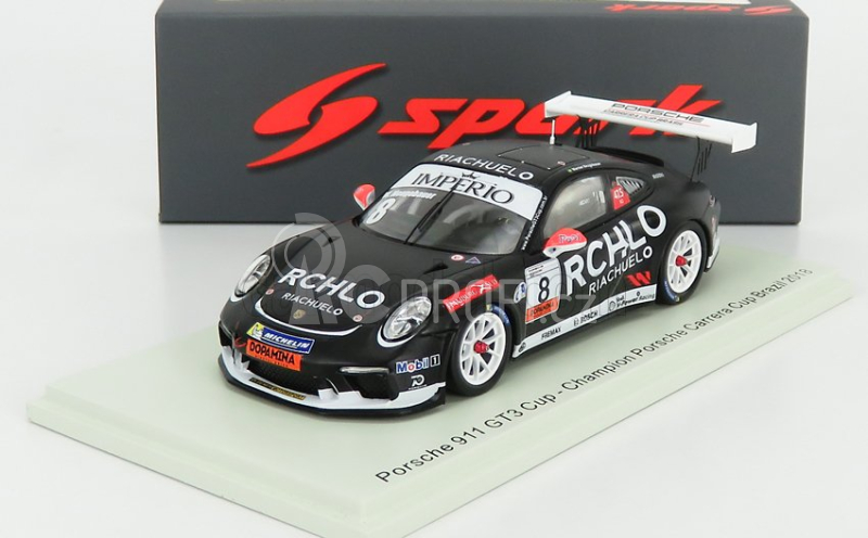 Spark-model Porsche 911 991 Gt3 Cup N 8 Champion Porsche Carrera Cup Brazil 2018 W.neugebauer 1:43 Black