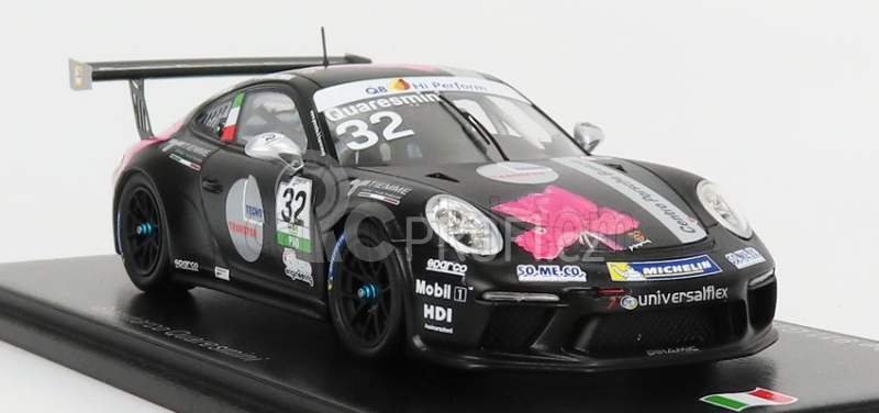 Spark-model Porsche 911 991 Gt3 N 2 Porsche Carrera Cup Italy Champion 2018 G.quaresmini 1:43 Černá Bílá Červená