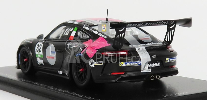 Spark-model Porsche 911 991 Gt3 N 2 Porsche Carrera Cup Italy Champion 2018 G.quaresmini 1:43 Černá Bílá Červená