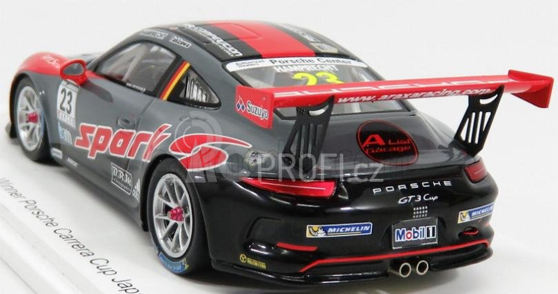 Spark-model Porsche 911 991 Gt3 N 23 Winner Porsche Carrera Cup Fuji 2017 P.hamprecht 1:43 Červená Šedá Černá