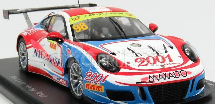 Spark-model Porsche 911 991 Gt3 N 98 Macau Gt World Cup 2016 Ma Ching Jeung Philip 1:43 Modrá Červená Žlutá