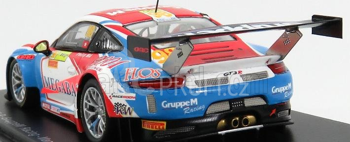 Spark-model Porsche 911 991 Gt3 N 98 Macau Gt World Cup 2016 Ma Ching Jeung Philip 1:43 Modrá Červená Žlutá