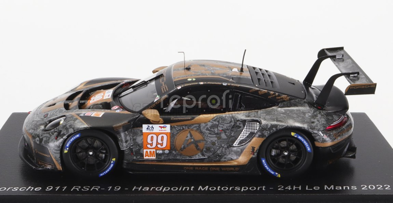 Spark-model Porsche 911 991 Rsr-19 4.2l Team Hardpoint Motorsport N 99 24h Le Mans 2022 A.haryanto - A.picariello - M.rump 1:43 Black