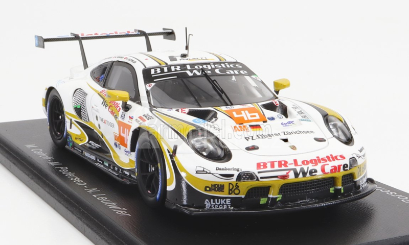 Spark-model Porsche 911 991 Rsr-19 4.2l Team Project-1 N 46 24h Le Mans 2022 M.cairoli - M.pedersen - N.leutwiler 1:43 Bílá