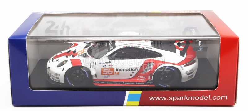 Spark-model Porsche 911 991 Rsr-19 4.2l Team Project-1 N 56 24h Le Mans 2022 B.iribe - O.millroy - B.barnicoat 1:43 Bílá Červená