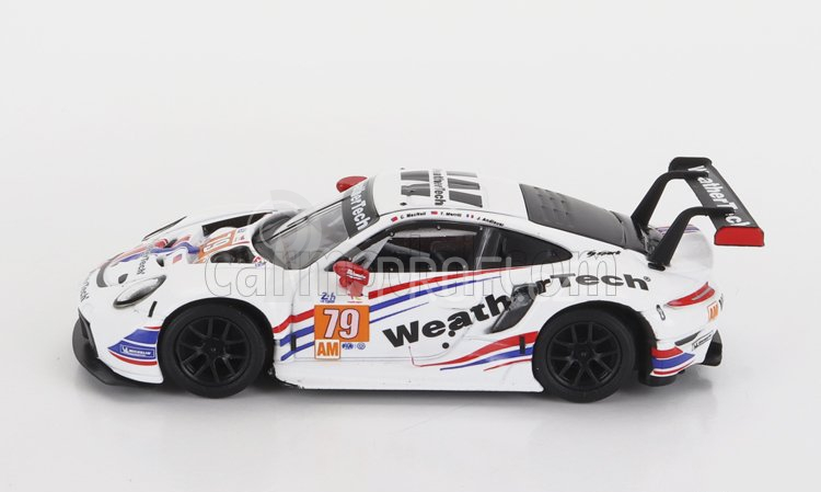 Spark-model Porsche 911 991 Rsr-19 4.2l Team Weathertech Racing N 79 2nd Lmgte Am Class 24h Le Mans 2022 C.macneil - J.andlauer - T.merril 1:64 Bílá