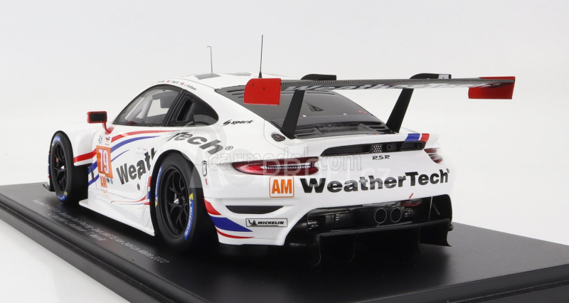 Spark-model Porsche 911 991 Rsr-19 4.2l Team Weathertech Racing N 79 2nd Lmgte Am Class 24h Le Mans 2022 C.macneil - J.andlauer - T.merril - Con Vetrina - With Showcase - Special Box 1:18 Bílá