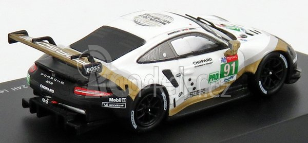 Spark-model Porsche 911 991 Rsr Team Porsche Gt N 91 24h Le Mans 2019 R.lietz - G.bruni - F.makowiecki 1:87 Bílá