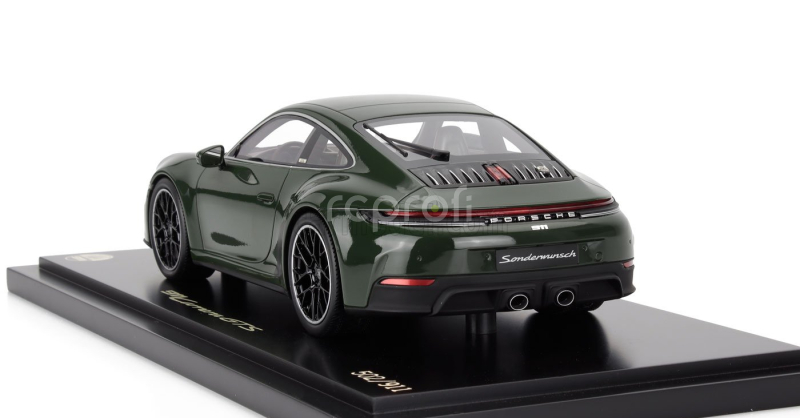 Spark-model Porsche 911 992-2 Carrera Gts Coupe Cuarenta Edition 2024 - Con Vetrina - With Showcase 1:18 Zelená