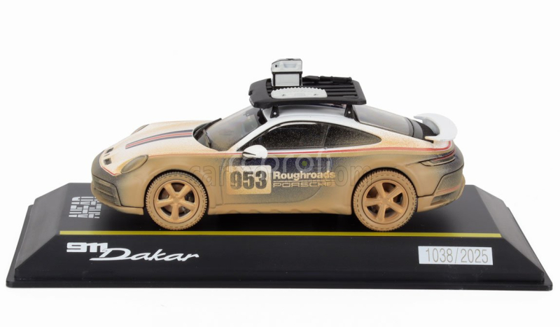 Spark-model Porsche 911 992 Dakar N 953 Ahead Coupe 2024 1:43 Bílá Modrá Červená